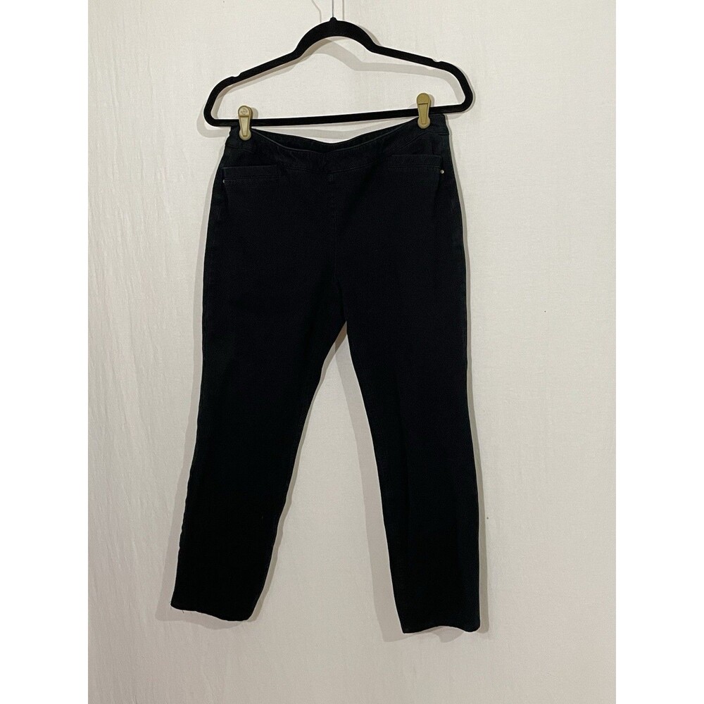 Medium 8 Chico's Size 1 Short So Slimming Black Cropped